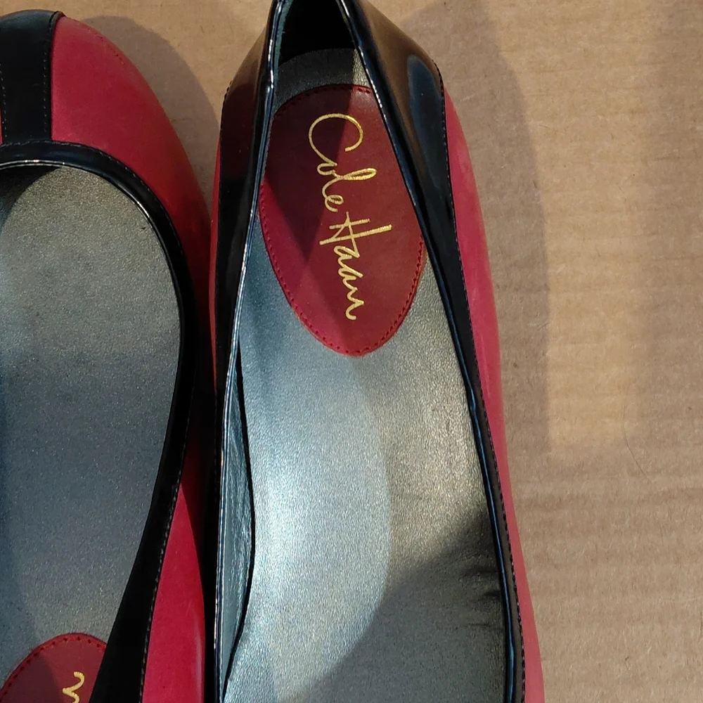 Cole Haan Women's Red and Black Flats - Picture 6 of 10